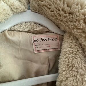 We The Free Cream Sherpa Coat